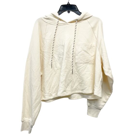 Future Collective Women's Hooded Long Sleeve Sweatshirt Cream Size XXL - Picture 2 of 6